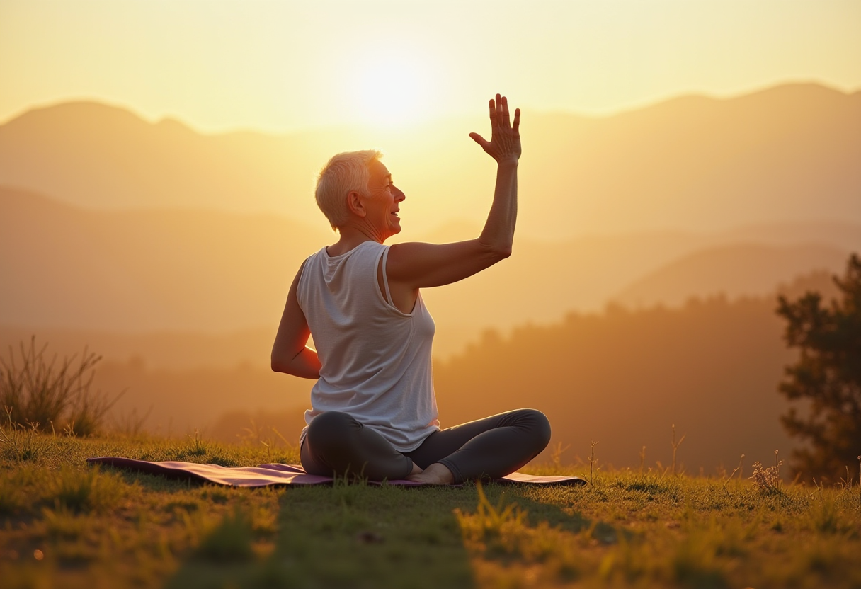 Жінка в позі дерева